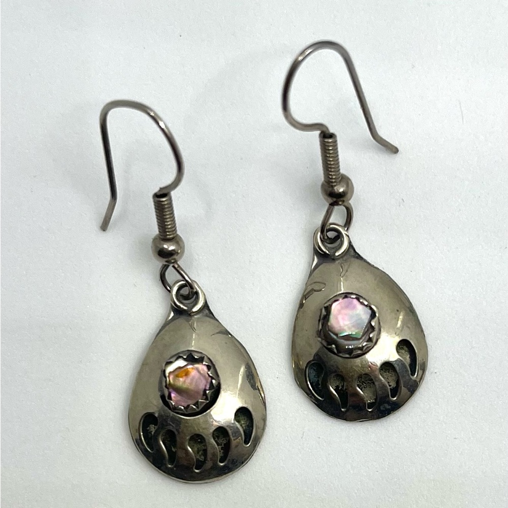Vintage Bear Claw Earrings Native